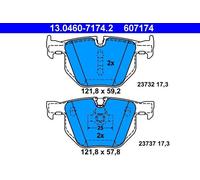 FITS BMW 5 520 I BRAKE PAD SET, DISC BRAKE 13.0460-7174.2 ATE