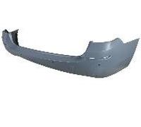 Fits BMW 5 F10 2013- Rear Bumper Primed Estate With PDC Twin Exhaust On Left