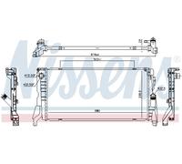 Radiator 69710 Nissens 17117617593 17117617594 17117617595 17117644302 7617593