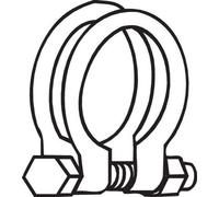 Fits BOSAL 250-362 Muffler PIPE CLAMP M10 62mm, TAPE TIE