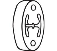 Fits BOSAL 255-056 MUFFLER HANGER, RUBBER BELT, VOLVO 850/C70 I/V70 I/XC90 I