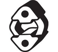 RUBBER STRIP EXHAUST SYSTEM 255-058 FOR BMW 3/Compact/E6/Z/Roadster Z3/E36 1.8L