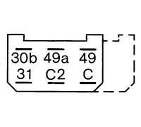 Flasher Unit fits VW TRANSPORTER Mk4 2.4D 92 to 98 AAB Indicator Relay Bosch New