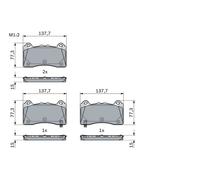 Fits BOSCH 0 986 424 388 Brake Pad Set, disc brake UK Stock