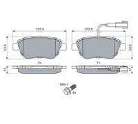 BOSCH 0 986 424 597 Brake pad set