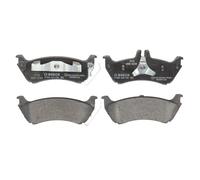 Bosch Brake Pad Set Rear Low-Metallic 140.4mm Piston Clip 0986424708