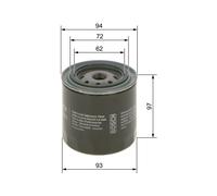 BOSCH Oil Filter for Volkswagen Taro 4Y 2.2 Litre January 1990 to June 1994