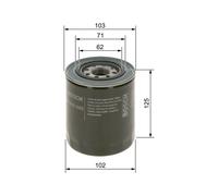 Oil filter Spin-on Filter 0 986 452 042 BOSCH for MITSUBISHI MAZDA KIA