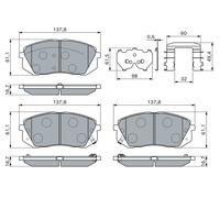 Fits BOSCH 0 986 460 169 Brake Pad Set, disc brake 0 986 460 169 Brak ⭐UK Stock⭐