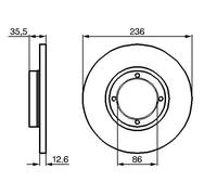Fits BOSCH 0 986 478 712 brake disc DAEWOO P. MATIZ UK Stock