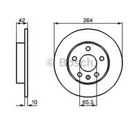 Bosch 0986478884 Brake Disc (BD783)