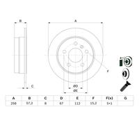 BOSCH 0 986 479 235 Brake Disc for MERCEDES-BENZ