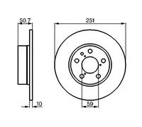 Fits BOSCH 0 986 479 B31 brake disc ALFA T. 156 97- COATED UK Stock