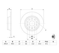 Fits BOSCH 0 986 479 B93 Brake Disc ⭐UK Stock⭐