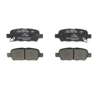 Bosch BP1000 - Brake Pads Car Rear Axle - Bosch Quality - Reduced Noise and Dust - ECE-R90 Certified - Copper-Free - 1 Set of 4 Pads