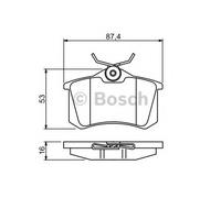 Fits BOSCH 0 986 494 387 Brake Pad Set, disc brake ⭐UK Stock⭐