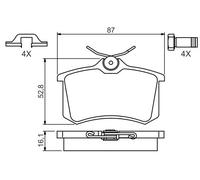 REAR BRAKE PAD SET DISC BRAKE FITS: SEAT IBIZA MK IV 1.2/1.6 LPG/1.4/1.4 TDI/