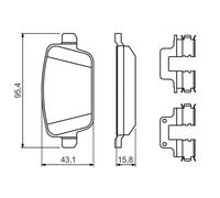 Fits BOSCH 0 986 494 639 BRAKE PAD SET, DISC BRAKE UK Stock