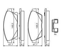 BOSCH Brake pad set OPEL,CHEVROLET,CADILLAC 0 986 494 657 BP1356,E190R0110751644,22799077 13301234,13412810,1605135,1605178,22799077,542115,13301234