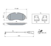 ✅Fits BOSCH 0 986 494 845 Brake Pad Set, disc brake 0 986 494 845 Br ⭐UK Seller⭐