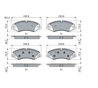 Fits BOSCH 0 986 494 980 Brake Pad Set, disc brake ⭐UK Stock⭐