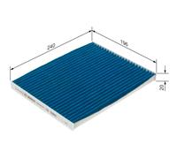 Pollen / Cabin Filter fits KIA RIO Mk4 1.4 2017 on G4LC Genuine Bosch Guaranteed