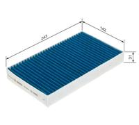 BOSCH 0 986 628 583 Pollen filter