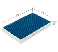 BOSCH 0 986 628 592 Pollen filter