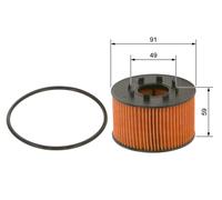 Bosch Car Oil Filter P9239 - 1457429239