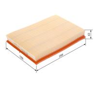 Bosch Air Filter 1 457 433 059 – Fits VW Polo, Seat Toledo II, Skoda Fabia