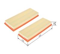 Bosch 1 457 433 071 Air Filter Fits Mercedes-Benz E-Class E 500 T 4-matic E 300