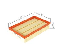 BOSCH 1 457 433 152 Air filter