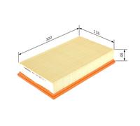 Fits BOSCH 1 457 433 523 air filter MERCEDES E-Klasse, E 200 06.1995- ⭐UK Stock⭐