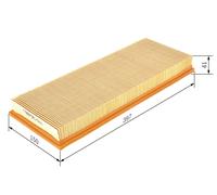 Bosch S3609 Car Air Filter - Separates Particles from the Air Intake - Moisture-resistant plus High Tensile Strength