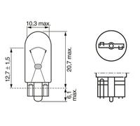 Fits BOSCH 1 987 301 033 BULB, INDICATOR DE Stock