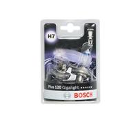 Bosch H7 (477) Plus 120 Gigalight Halogen Headlight Bulbs, 12 V 55 W | 120% more Light - Socket PX26d - Pack of 2 Replacement Car Light Bulbs