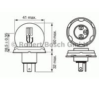 Fits BOSCH 1 987 302 023 Bulb, spotlight OE REPLACEMENT