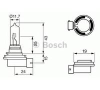 BOSCH 1 987 302 082 High beam bulb