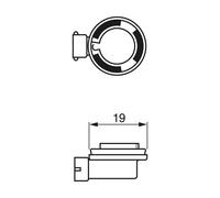 BOSCH 1 987 302 082 High beam bulb