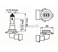 Pure/Lt Blbh10 H10 12v 42w Py20d fits OPEL Bosch Genuine Top Quality Product New