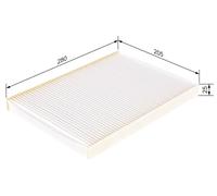 Fits BOSCH 1 987 432 012 PASS COMPARTMENT FILTER