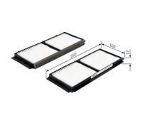 Cabin filter Particulate Filter 1 987 432 209 BOSCH for MAZDA 3 Saloon 3