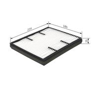 Fits BOSCH 1 987 432 223 PASS COMPARTMENT FILTER