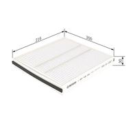Fits BOSCH 1 987 432 250 CABIN FILTER ⭐UK Stock⭐