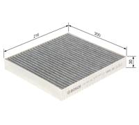 BOSCH 1 987 432 416 Pollen filter
