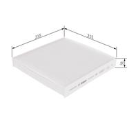 Pollen / Cabin Filter fits IVECO DAILY 3.0D 2014 on Bosch 5801619418 Quality New