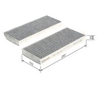 Fits BOSCH 1 987 435 534 Filter, interior air