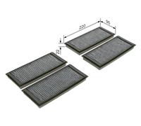 Bosch 1987435587 Interior Air Filter Cabin Pollen Filter Fits BMW 3 Series