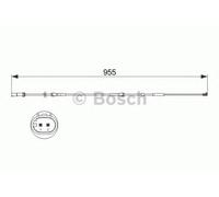 Bosch Brake Pad Wear Sensor 1987473511 – Front Warning Contact Wire – for BMW X3/X4