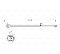 ✅Fits BOSCH UKADY HAMULCOWE 1 987 474 507 BRAKE PAD WEAR SENSOR. ⭐UK Seller⭐